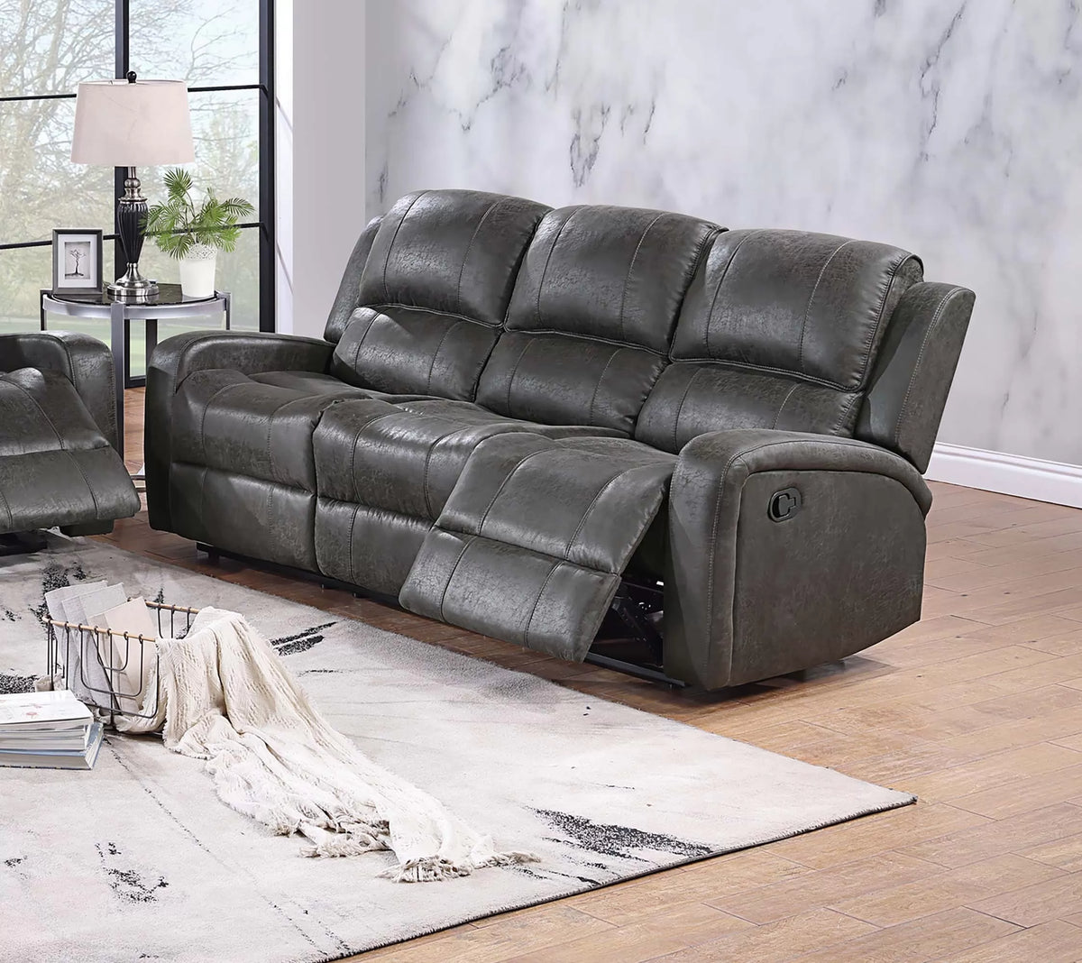 Manual Mechanism Reclining Sofa