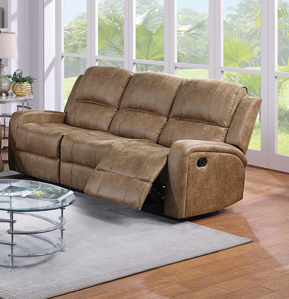 Manual Mechanism Reclining Sofa